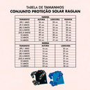 Camisa de proteção raglan + sunga infantil / juvenil