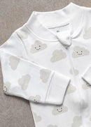 Macacão Bebê Algodão Azul Nuvem