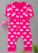 Macacão Bebê Algodão Azul Nuvem