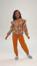 Conjunto Moletom Infantil Feminino Jardim Colorido – Inverno LiroKids