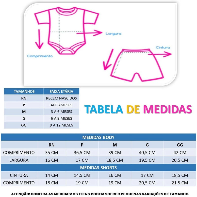 Conjunto Baby Sunshine – 3 Peças